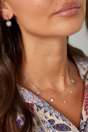 Necklace balls and circles - silver h5 Picture3